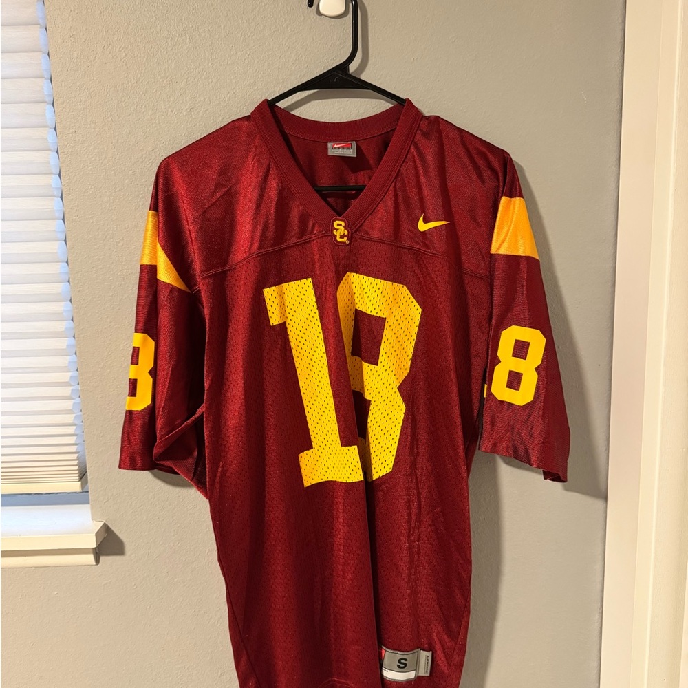 Nike USC Cardinal & Gold Football Jersey #18